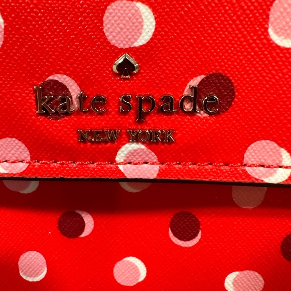 Ruby Red Kate Spade Polka Dot Crossbody - Picture 4 of 5